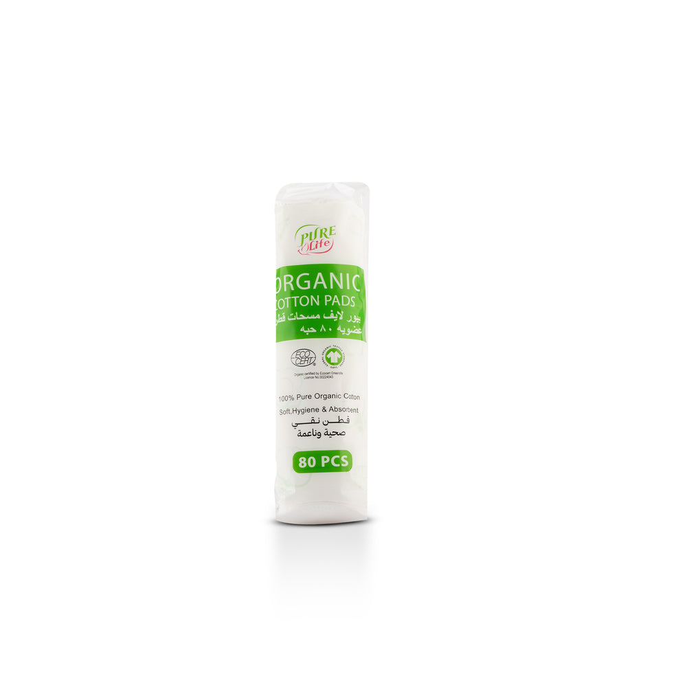 Purelife Organic Cotton Pads 80 pcs