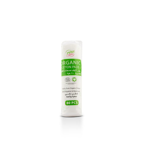 Purelife Organic Cotton Pads 80 pcs