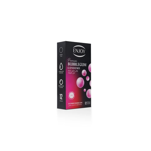 Enjoy Premium Condoms Bubblegum Flavour 12 pcs