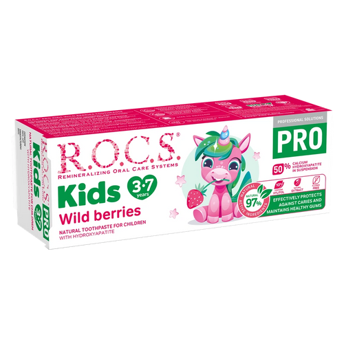 ROCS Pro Toothpaste For Kids 3-7 Years With Wild Berries 45 g