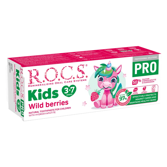 ROCS Pro Toothpaste For Kids 3-7 Years With Wild Berries 45 g