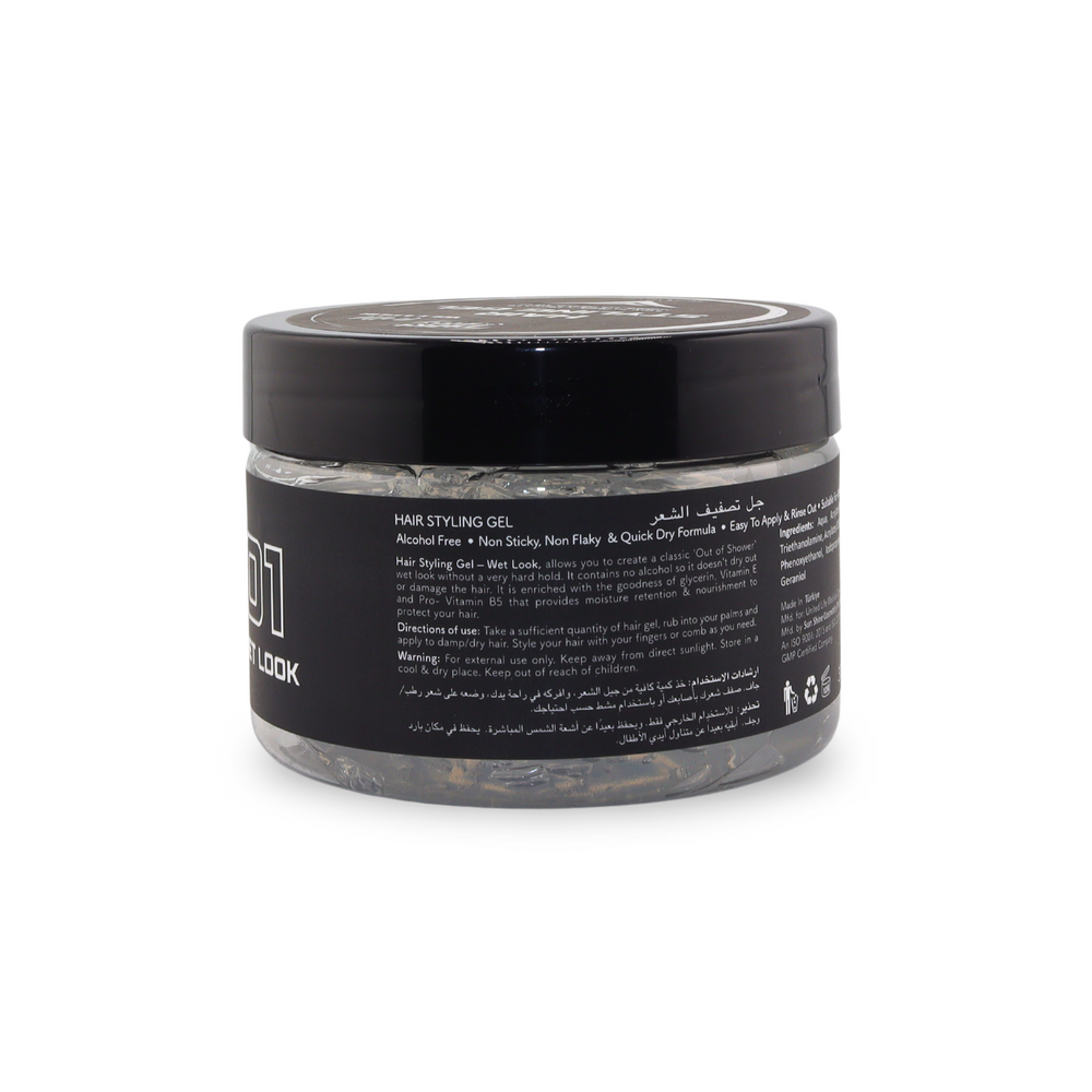 Pure Life Hair Styling Gel Wet Look White 300 ml 01