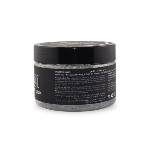 Pure Life Hair Styling Gel Wet Look White 300 ml 01
