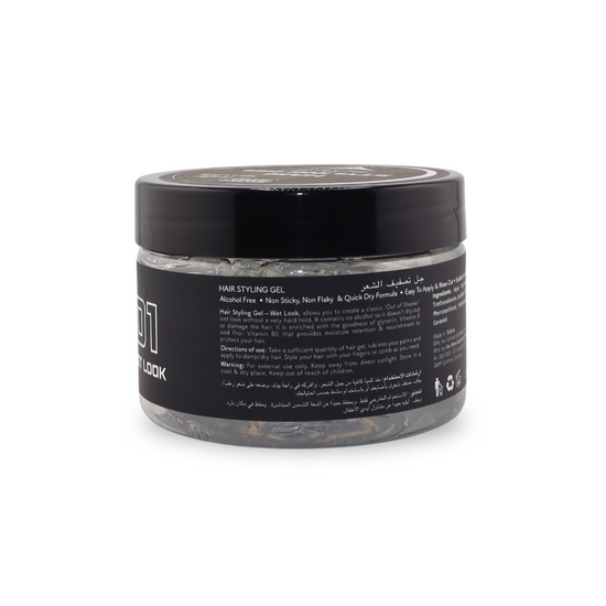 Pure Life Hair Styling Gel Wet Look White 300 ml 01
