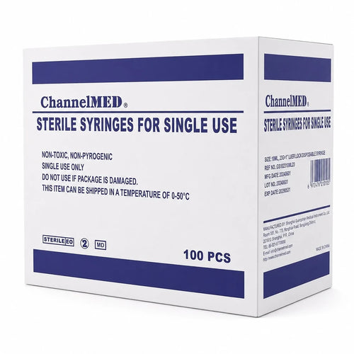 Channel Med 3 ML Disposable Syringe With Luer Lock And 23G × 1.25" Needle