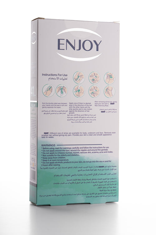 Enjoy Liposoluble Face Wax Strips for All Skin Types 27 pcs