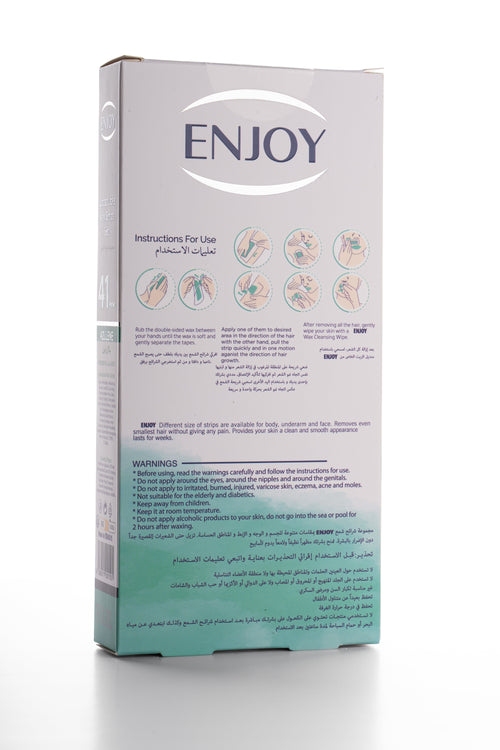 Enjoy Liposoluble Wax Strips Set For All Skins 41 pcs