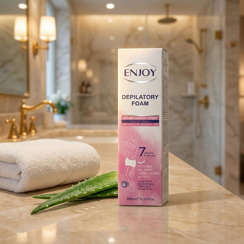 Enjoy Depilatory Foam with Coconut Oil & Aloe Vera Extract 200 ML