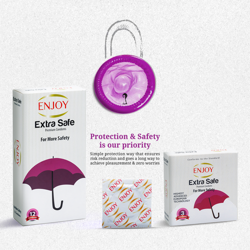 Enjoy Extra Safe Premium Condoms 3 pcs