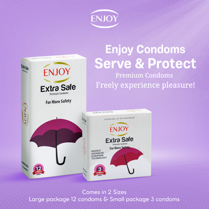 Enjoy Extra Safe Premium Condoms 3 pcs