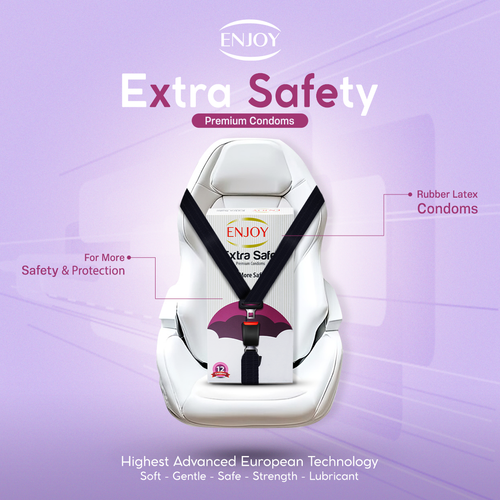Enjoy Extra Safe Premium Condoms 3 pcs