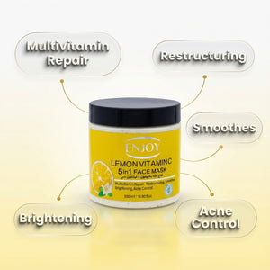 Enjoy Face & Body 5 In 1 Whitening Mask Lemon 500 ml