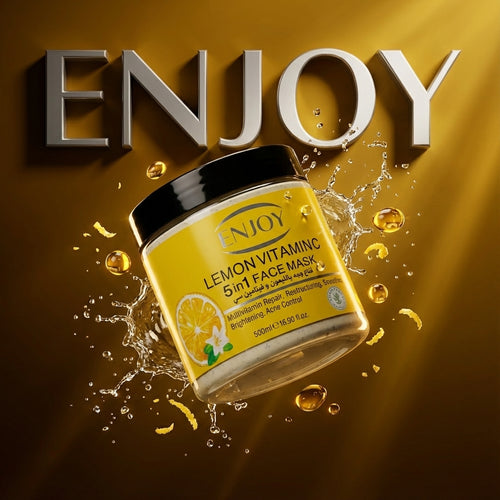 Enjoy Face & Body 5 In 1 Whitening Mask Lemon 500 ml