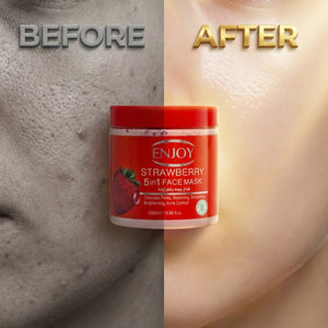 Enjoy Face & Body 5 In 1 Whitening Mask Strawberry 500 ml