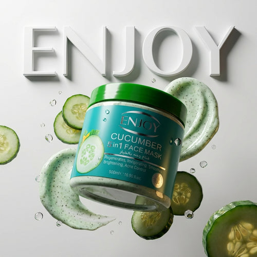 Enjoy Face & Body 5 In 1whitening Mask Cucumber 500 ml