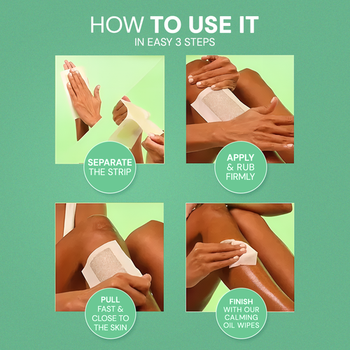 Enjoy Liposoluble Wax Strips Set For Sensitive Skin 41 pcs