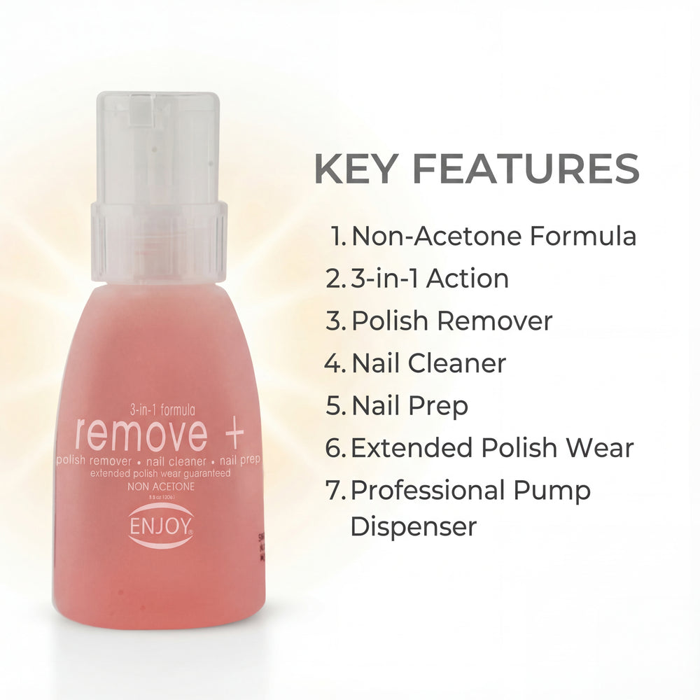 Enjoy Nail Polish Remover Pink Non Acetone 150 ml