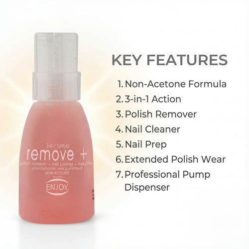 Enjoy Nail Polish Remover Pink Non Acetone 150 ml