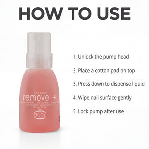 Enjoy Nail Polish Remover Pink Non Acetone 150 ml