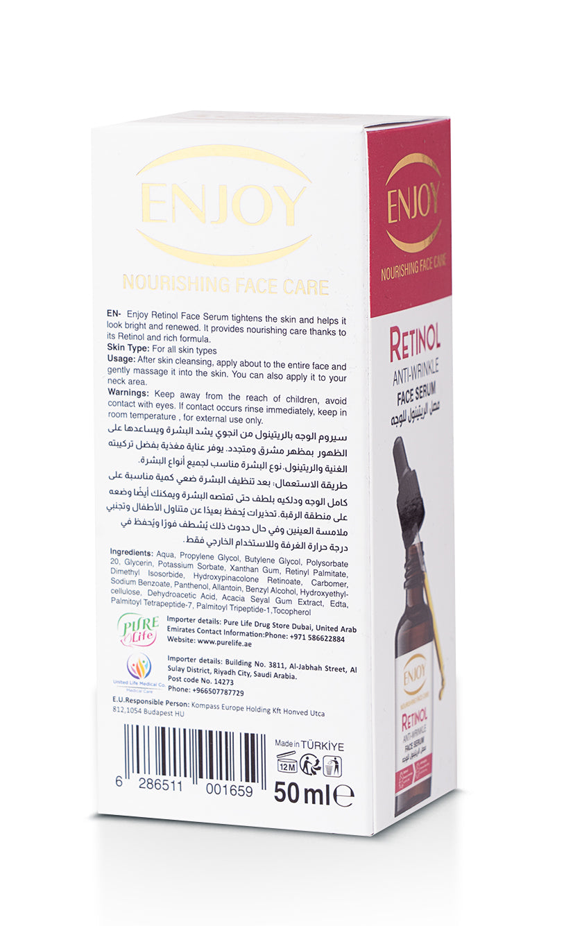 Enjoy Retinol Anti-Wrinkle Face Serum 50 ml