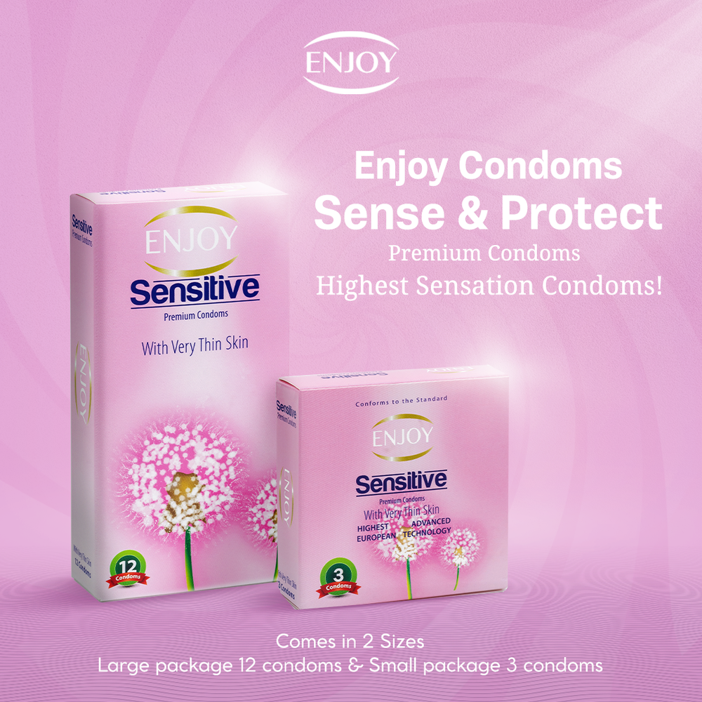 Enjoy Sensetive Premium Condoms 12 pcs