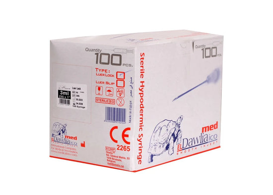Aldawlia Sterile Hypodermic Syringes 3 ml 100 pcs