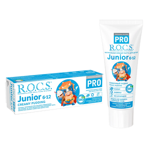 ROCS Pro Toothpaste For Juniors 6-12 Years With Creamy Pudding 74 g