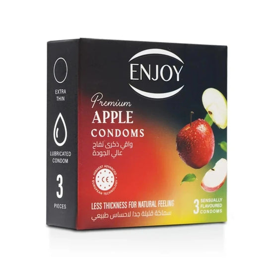 Enjoy Premium Condoms Apple Flavour 3 pcs