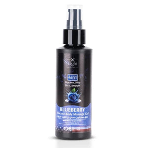 X-Night Delight 4x1 Silicone Body Massage Gel Blueberry 120 ml