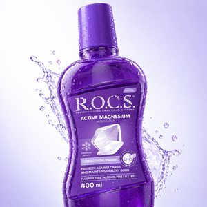 ROCS Mouth wash  Active Magnesium 400 ml – close-up