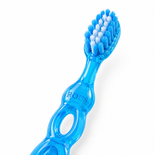 ROCS Toothbrush Kids 3–7 Years Extra Soft – close-up