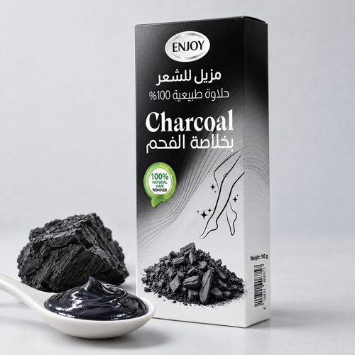 Enjoy Hair Removal Sugar Wax With Charcoal 100 g