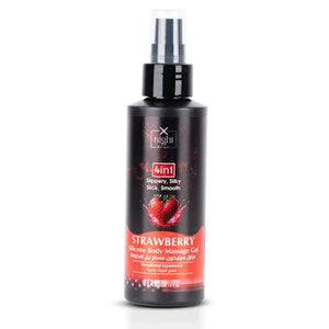 X-Night Delight 4x1 Silicone Body Massage Gel Strawberry 120 ml