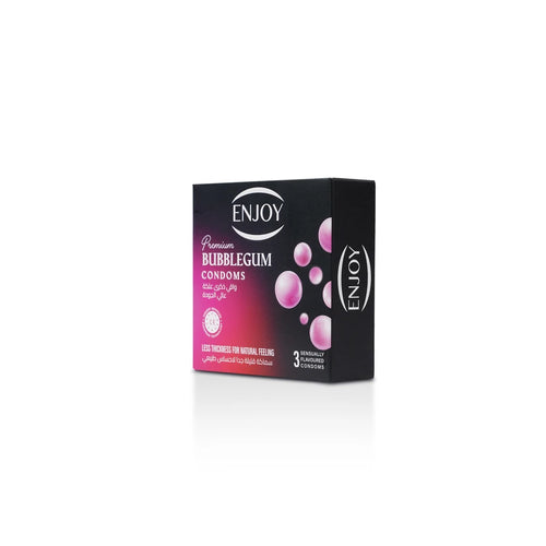 Enjoy Premium Condoms Bubblegum Flavour 3 pcs