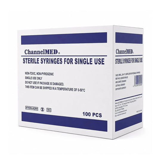 Channel Med 3 ML Disposable Syringe With Luer Lock And 23G × 1.25" Needle