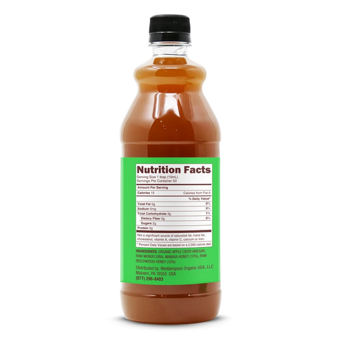 Wedderspoon Apple Cider Vinegar With Manuka Honey 750 ml