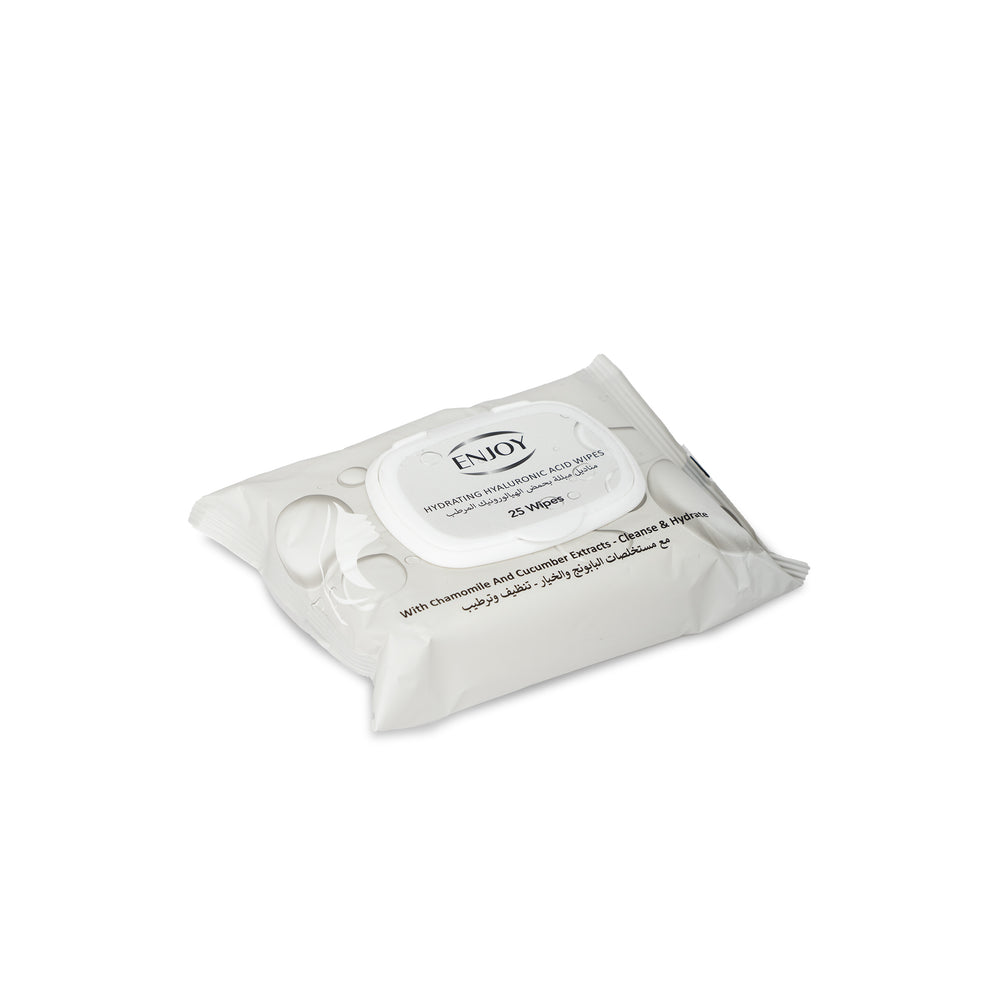 Enjoy Hydrating Hyaluronic Acid Facial Wipes 25 pcs