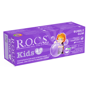 ROCS Toothpaste Kids 4-7 Years Bubble Gum 45 g