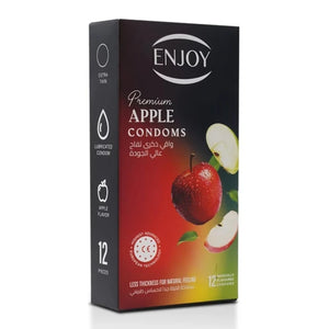 Enjoy Premium Condoms Apple Flavour 12 pcs