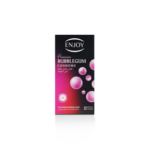 Enjoy Premium Condoms Bubblegum Flavour 12 pcs