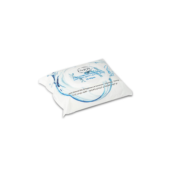 Enjoy 3-in-1 Cleansing Facial Wipes 25 pcs