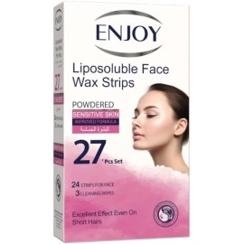 Enjoy Liposoluble Face Wax Strips For Sensitive Skin 27 pcs
