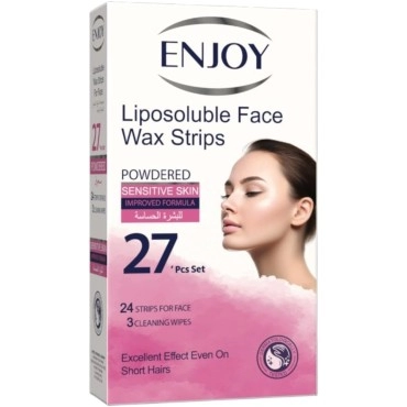 Enjoy Liposoluble Face Wax Strips For Sensitive Skin 27 pcs