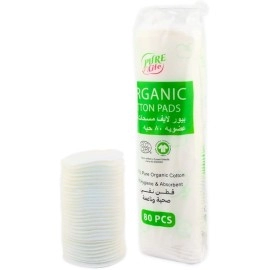 Purelife Organic Cotton Pads 80 pcs
