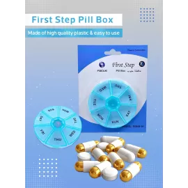 First Step Pill Box Round Weekly